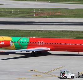 Die OY-RUE: Danish Air Transport verabschiedet die MD-83 im Oktober.