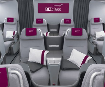 Die Business Class ist 2-2-2- konfiguriert.