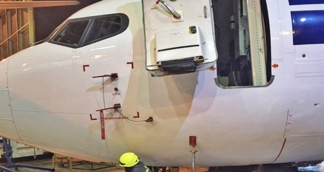 Boeing 737-400 von Bid Air Cargo: Die Stützen brachen weg.