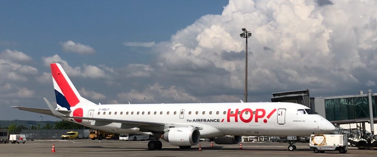 Embraer E190 von Hop: Die Flotte soll einheitlicher werden.