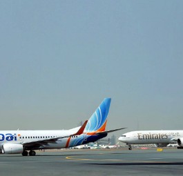 Flieger von Flydubai und Emirates: Die beiden Fluggesellschaften arbeiten zusammen.