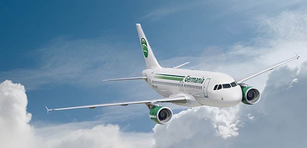 Flieger von Germania: Die Airline fliegt künftig von Düsseldorf, Hamburg und Berlin in den Iran.