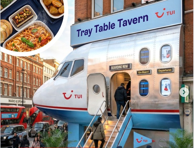 Wer nicht mehr warten kann, endlich wieder im Flugzeug zu sitzen und zu essen, für den hat Tui die Lösung: In London hat der Reiseveranstalter den ersten Flugzeug-Pop-up-Store eröffnet. Egal ob Bowl, Hähnchen oder Tagliatelle – für jeden Geschmack ist etwas dabei. Serviert wird das Essen natürlich stilgerecht auf den kleinen Plastiktabletts von Tui.