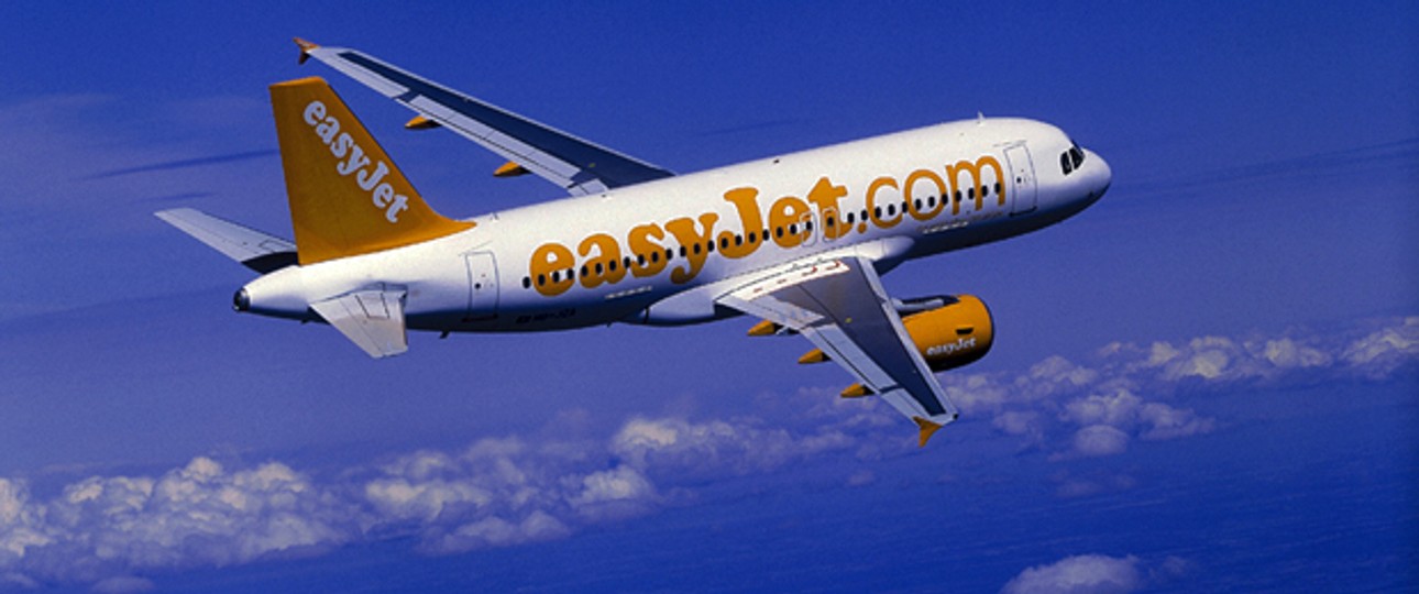 Airbus A319 von Easyjet: Zu schwer für den Start.