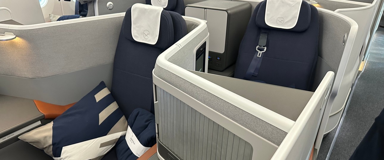 Die neue Allegris-Kabine von Lufthansa: In der Business Class gibt es sieben verschiedene Sitzoptionen - je nach Bedürfnis der Buchenden.