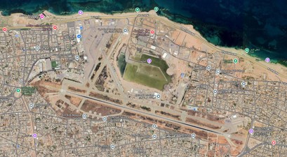 Der Flughafen Mitiga in der Nähe des Zentrums von Tripolis: Der Airport ist aktuell geschlossen.