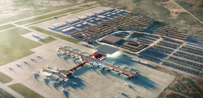 Visualisierung aus dem Masterplan: So soll sich der Flughafen Keflavik entwickeln.