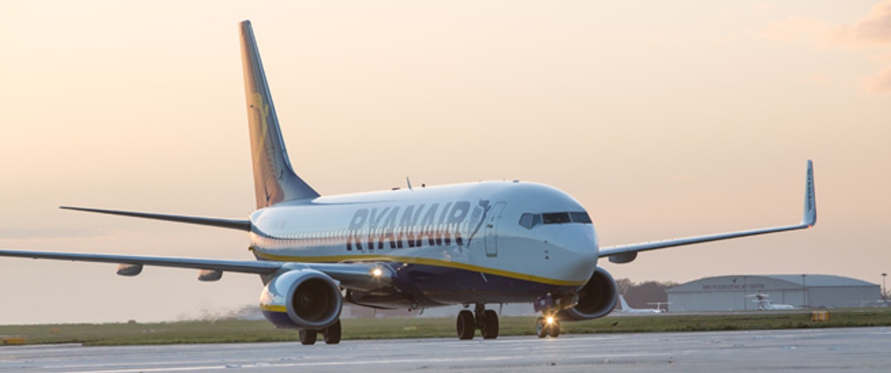 Boeing 737 von Ryanair in Stansted: Die Piloten sind nicht zufrieden.