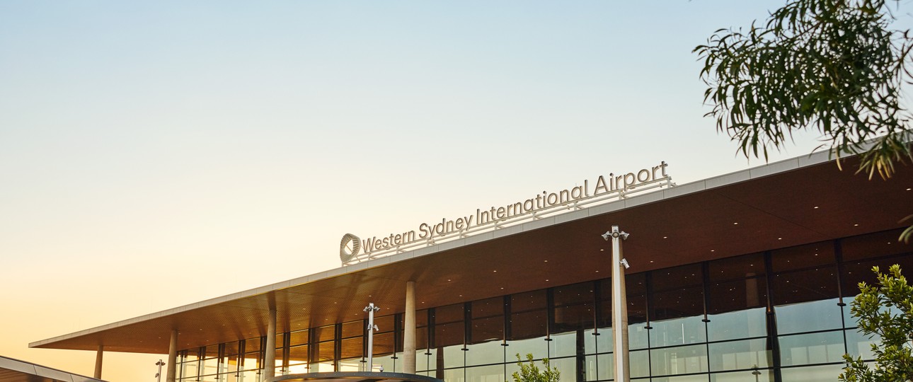 western sydney airport terminal fertig  External