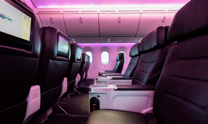 Innenansicht von Air New Zealands neuem Dreamliner: Mehr Premium-Platz.
