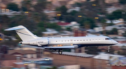 Bombardier Global Express landet in Las Vegas: Businessjet-Anbieter melden einen Nachfrageboom.
