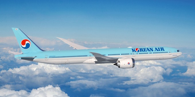 Und wieder Boeing: Korean Air unterzeichnete eine Absichtserklärung für 20 Boeing 777-9 und 20 Boeing 787-10 mit Optionen für zehn weitere Exemplare der größten 787 Dreamliner-Variante.