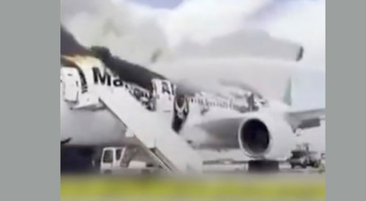 Zerstörter Flieger von Mahan Air: Insgesamt wurden im Krieg gemäß der Regierung in Teheran 100 zivile Flugzeuge getroffen.