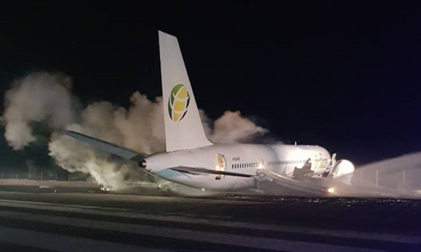 Verunfallte Boeing 757: Unglück in Guyana.