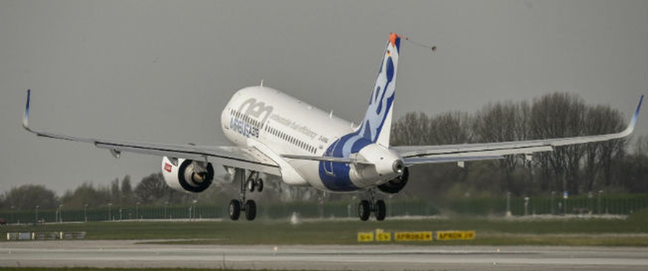 A319 Neo beim Erstflug: Ein neuer Kunde ist interessiert.