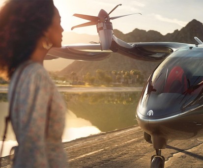 Computerzeichnung eines Flugzeuges von Archer: Bis zu 240 Kilometer pro Stunde.