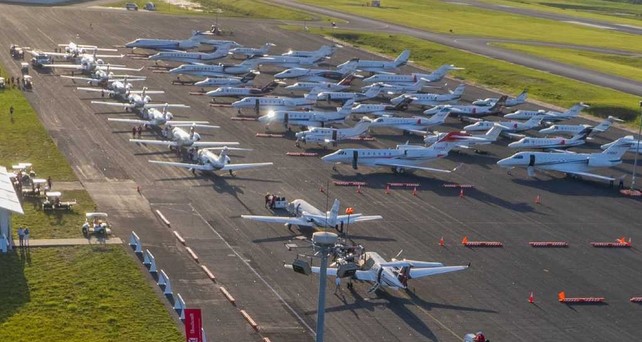 Special Olympics Airlift 2025: Zahlreiche Jets nehmen an der Aktion teil.