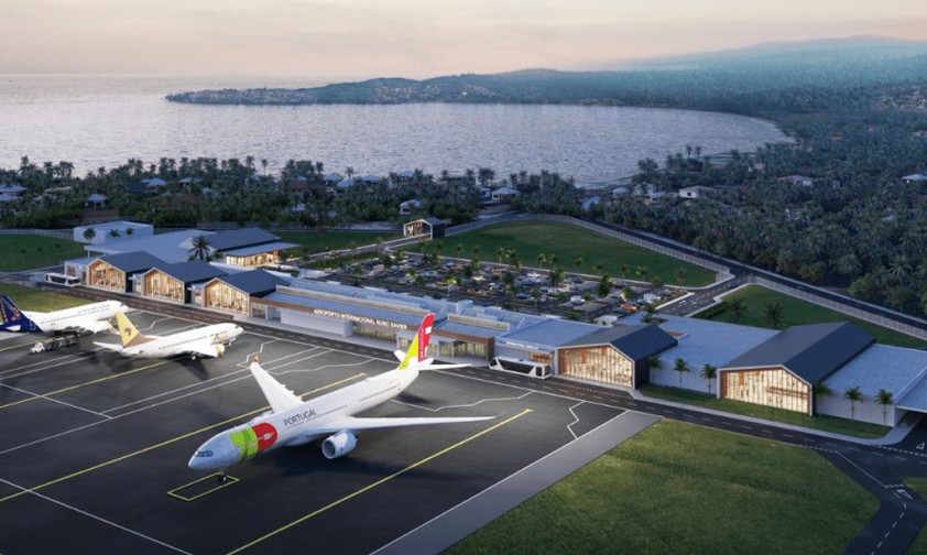 Animation des neuen Flughafens von São Tomé e Príncipe: Der Vertrag mit dem türkischen Investor wackelt.