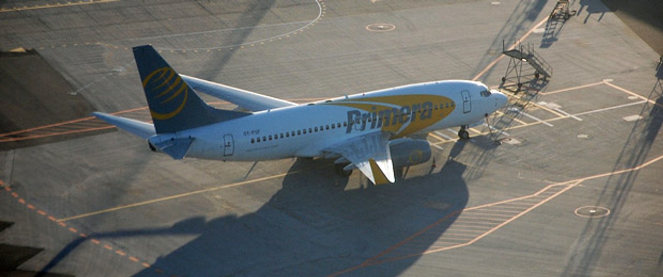 Boeing 737 von Primera Air: Gundnason konnte sie reparieren.