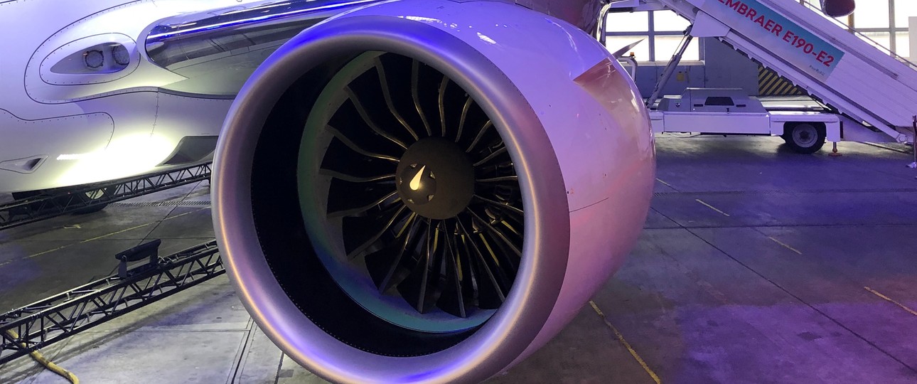 PW1919G an einer Embraer E190-E2 Helvetic Airways: Weniger lange Inspektionen nötig.