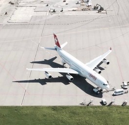 Airbus A340 von Swiss: Lufthansa muss helfen.