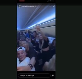 Kanadische Influencer und Reality-Sternchen feierten heftig auf einem Sunwing-Flug.