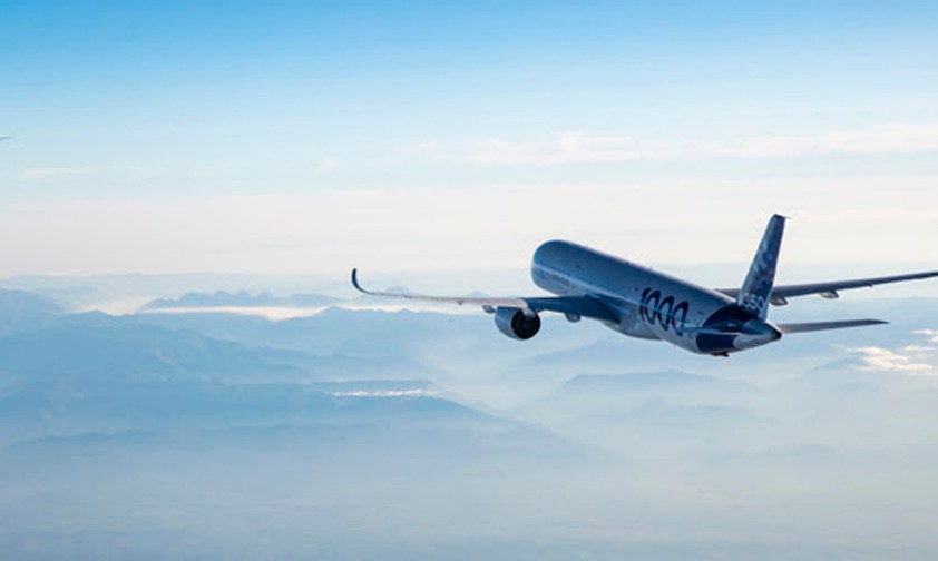 Die zwei Airbus A350 auf dem Weg nach Kanada: Viel Treibstoff gespart.
