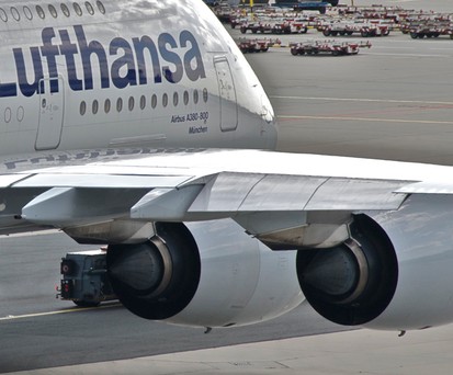 D-AIMB: Der Airbus A380 trug den taufnahmen München.