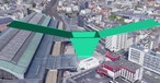 Beispiel Bahnhof Köln: So könnte ein Vertiport dort aussehen.