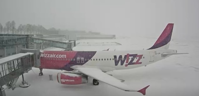 Dieser Wizz-Air-Flieger kann vorerst nicht abheben.