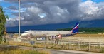 Airbus A321 von Aeroflot in Genf (Archivbild 2022): Steht noch immer am Flughafen - und verwittert.
