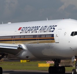 Boeing 777-300 ER von Singapore Airlines: Ein solches Flugzeug geriet in die schweren Turbulenzen.