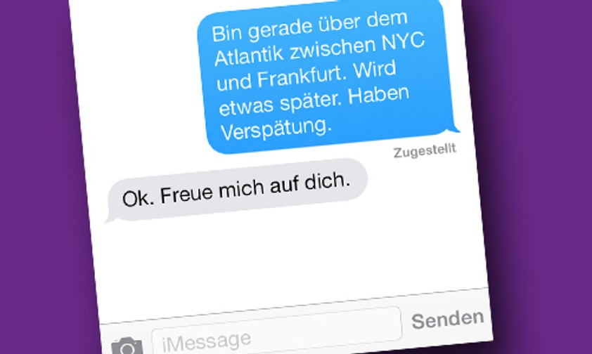SMS aus dem Flieger: Bald schon möglich?