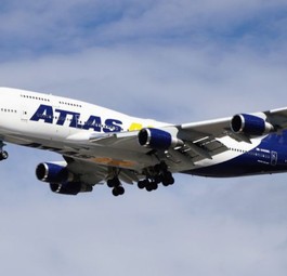 Eine 747-400 von Atlas Air: Die Fluggesellschaft betreibt elf Passagierflugzeuge.