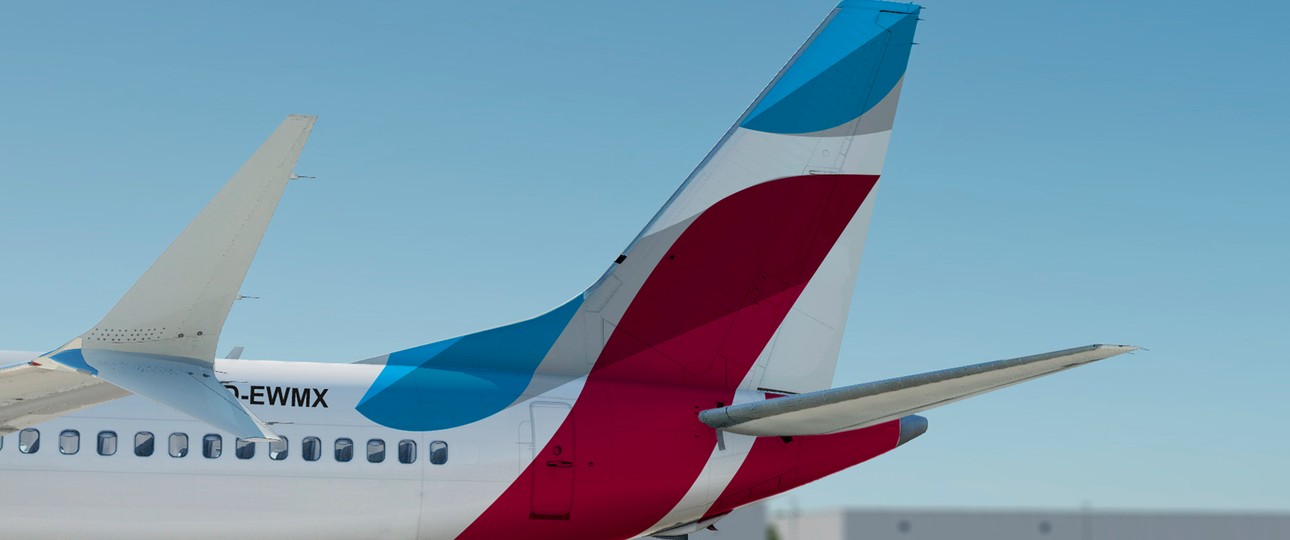 Boeing 737 Max in Eurowings-Farben (Montage): Bald Realität?