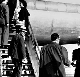 Lockheed Super Constellation als Airbus: Bei dem Konzept kauften Passagiere ihre Tickets an Bord.