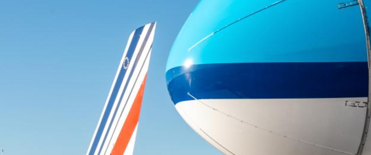 Flieger von Air France und KLM: Die Gruppe sieht sich besser aufgestellt als Lufthansa. 