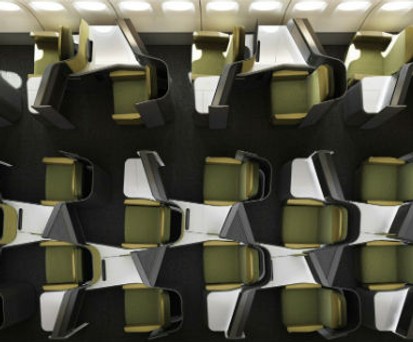 Adagio: Das Konzept sieht versetzte Sitze vor.