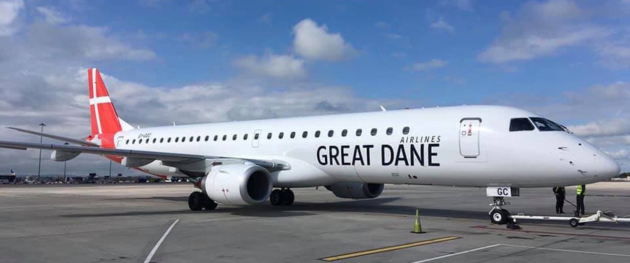 Embraer von Great Dane Airlines: Fliegt ab Juni mit Passagieren.
