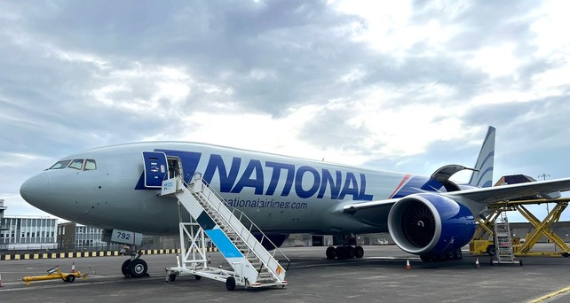 Die Boeing 777 F mit dem Kennzeichen N792CA: Absolvierte einen Rekordflug