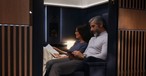 Allegris-Doppelsuite an Bord des Airbus A350 von Lufthansa: Flugbegeleitnede kritisieren Enge.