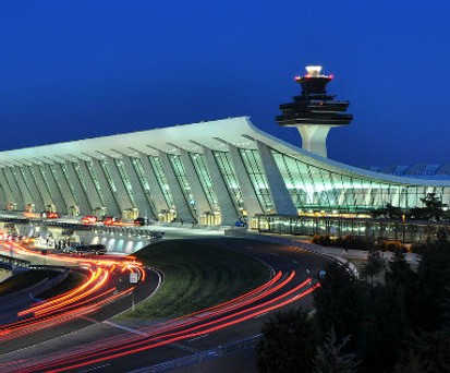 Platz 1: USA:  182.318 Starts pro Woche. Hier zusehen, der Dulles International Airport in Washington.