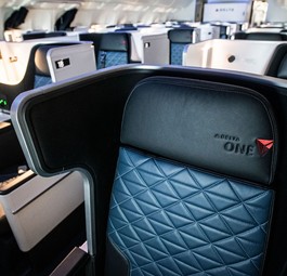 Mehr Privatsphäre in der Business Class Delta One.