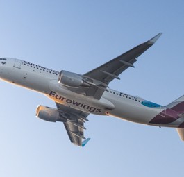 Airbus A320 von Eurowings: heikle Situation in Düsseldorf.