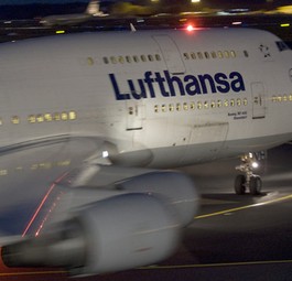 Boeing B747-400 der Lufthansa: Probleme mit den Toilette.