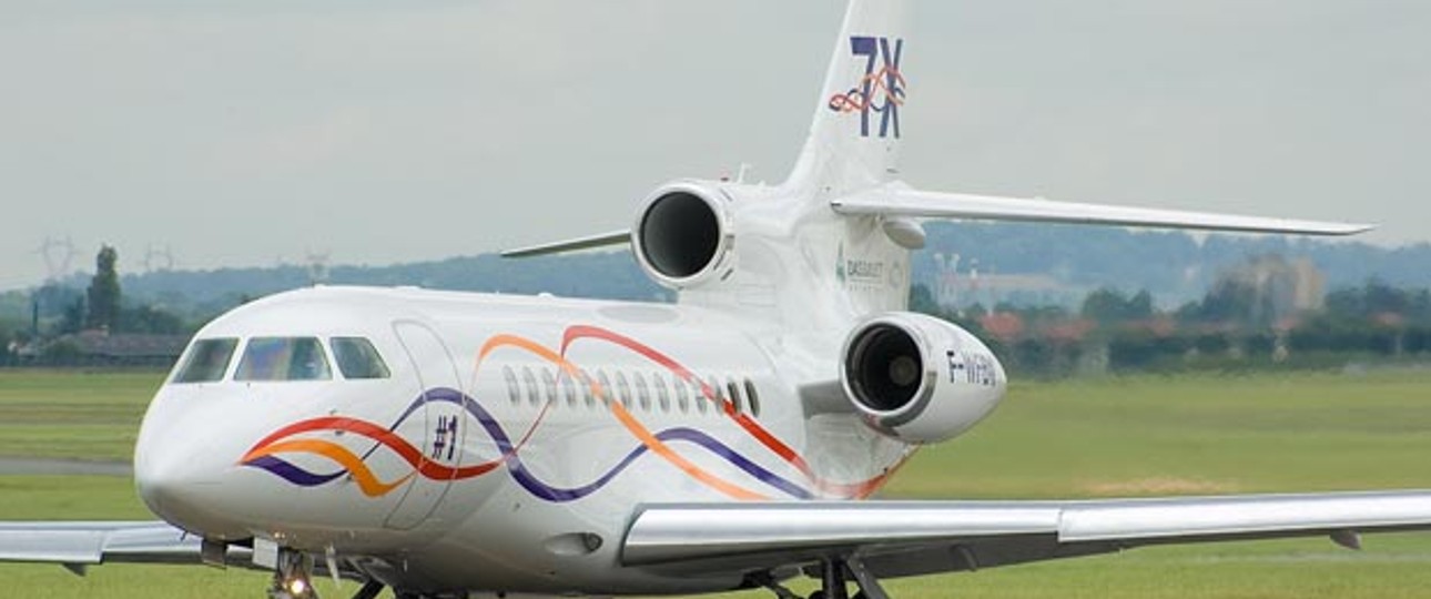 Falcon 7X: Taylor Swift besitzt derzeit eine Falcon 7X.