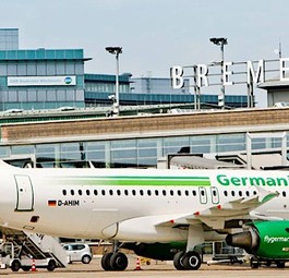 Flughafen Bremen: Bald mit Namenszusatz.