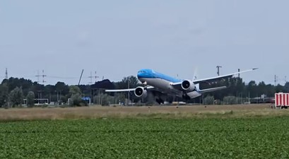 boeing 777 klm amsterdam durchstarten