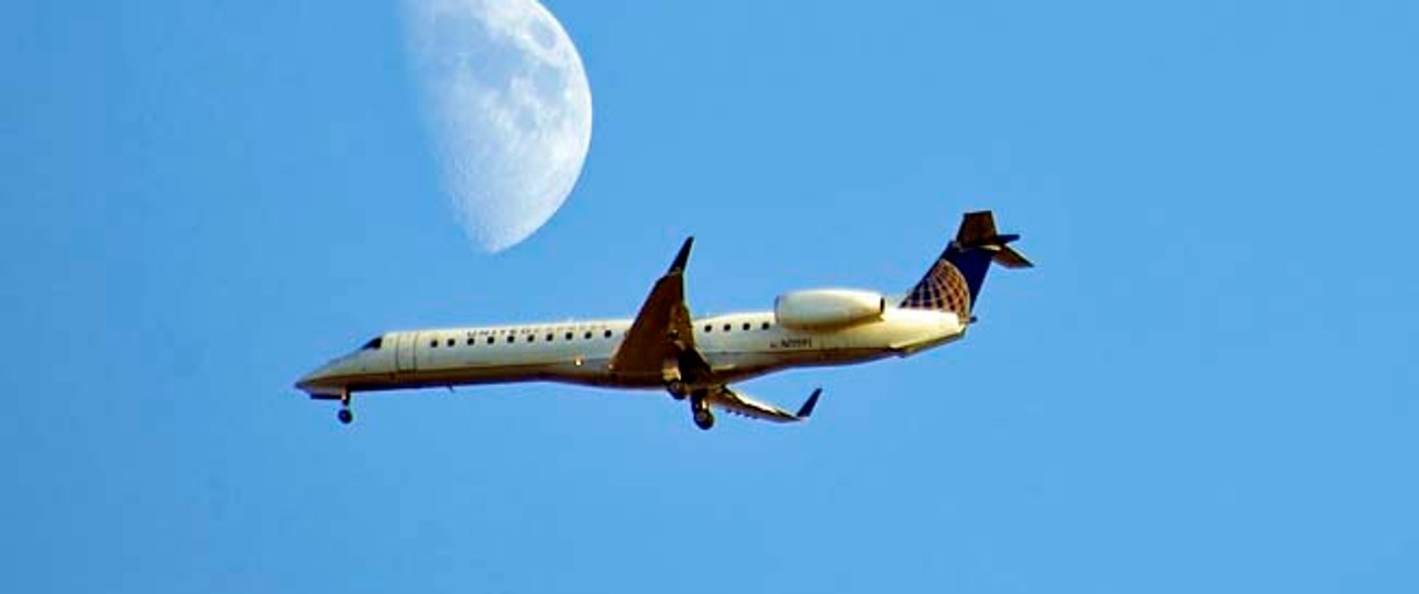 Flieger von United: Merkwürdige Route.