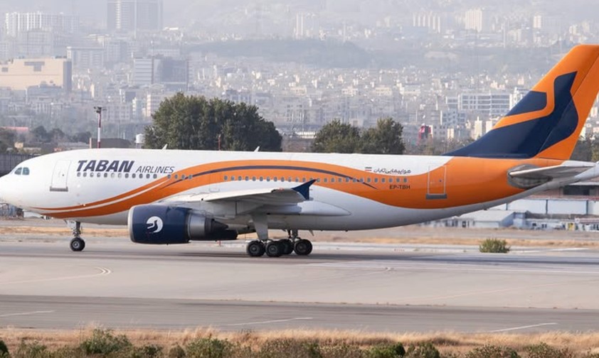 Der Airbus A310 von Taban Airlines: Stand lange am Boden.